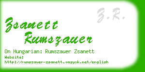 zsanett rumszauer business card